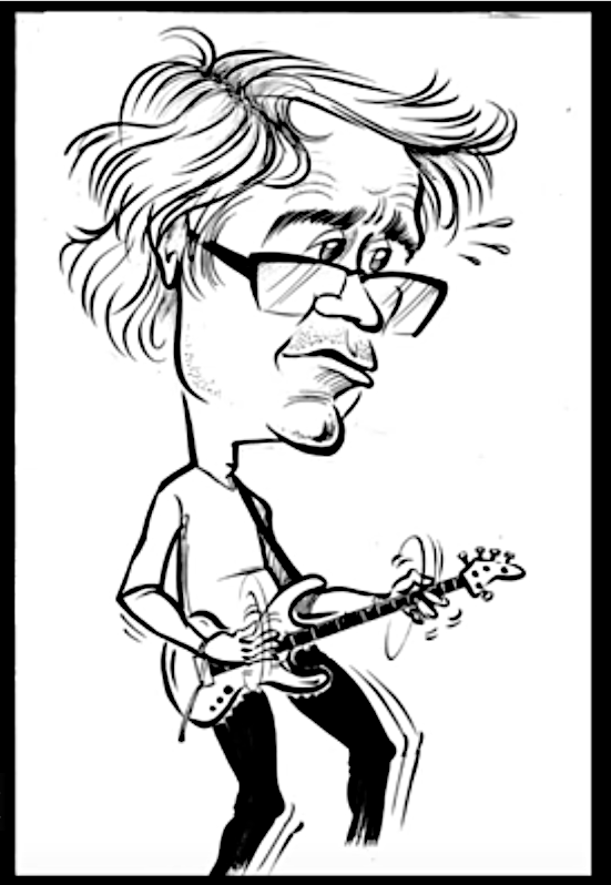 Richard caricature by Alma Roussy. She didn't have to exaggerate the face, it was already a caricature!